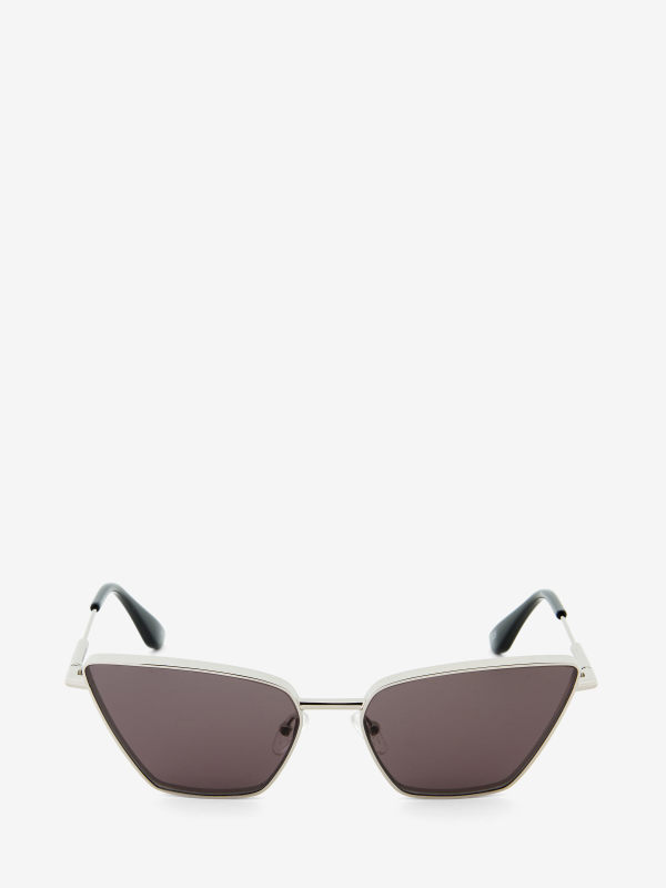 ALEXANDER MCQUEEN - Metal T-Bar Cat-eye Sunglasses - Item 821690I33301684